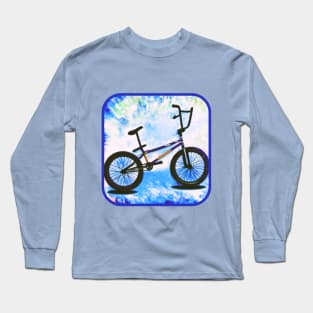 Blue BMX Bike Long Sleeve T-Shirt